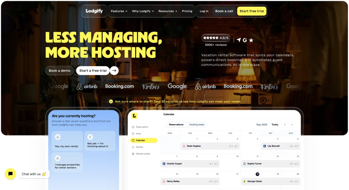 Lodgify homepage